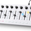 Vangoa Wireless Midi Controller Mixer Mute, Portable USB MIDI Controller Mixing Console with 43 Backlit Button, 8 Customized Diamond-shaped Faders with LED indicator, 8 Assignable Knobs, Simple Layout