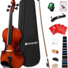 Vangoa Violin 3/4 Size Beginner Fiddle Set, Acoustic Violins Kit for Beginners Kids Children Teens Students Adults, Starter Violin Outfit Bundle with Muter, Hard Case, Right Handed, Glossy Antique