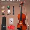 Vangoa Violin 3/4 Size Beginner Fiddle Set, Acoustic Violins Kit for Beginners Kids Children Teens Students Adults, Starter Violin Outfit Bundle with Muter, Hard Case, Right Handed, Glossy Antique