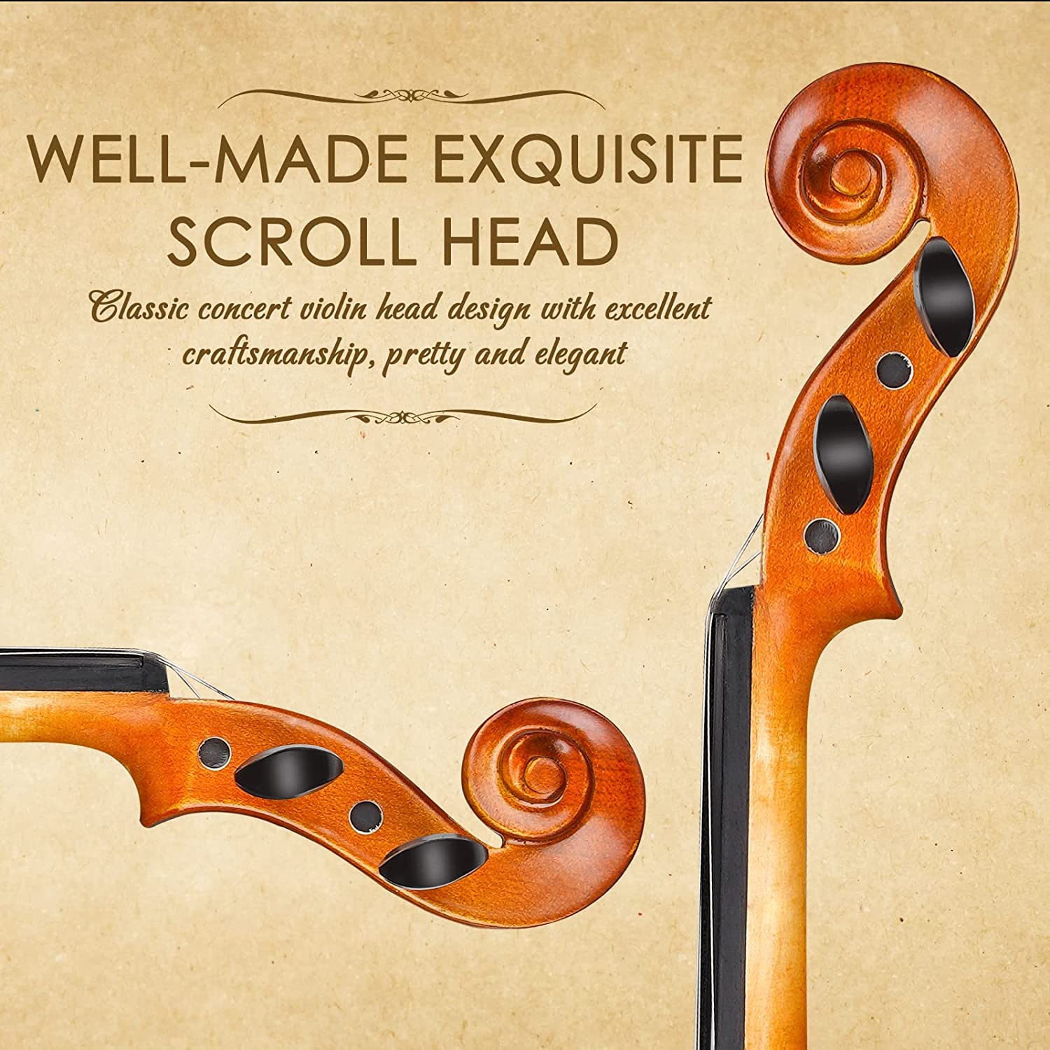 Eastar 44 Violin Set pour Adultes Solidwood Full Maroc