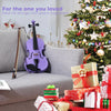 Vangoa 4/4 Full Size Violin Set for Beginners, Entry-level Fiddle Kit for Kids, Adults, Girls, Complete Starter Accessories Bundle with Rubber Muter, Purple