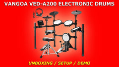 VANGOA VED-A200 Electronic Drum Kit | Unboxing / Setup / Demo