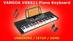 VANGOA VGK611 Keyboard Piano | Unboxing and Demo