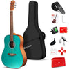 Vangoa Acoustic Guitar Set For Beginner Adult Teen Kid, 41" Full Size Steel String Acustica Guitarra, 4/4 Dreadnought Folk Guitar, Starter Bundle Kit With Gig Bag Tuner Capo, Right-Handed, Matte Green