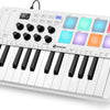 Vangoa Beat Makers for Music Production, 25 Keys Midi Pad Beating Maker Machine, Wireless Velocity Sensitive Mini Controller Keyboard Computer Recording Midi Controllers With Drum Pads for Beginners