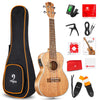 Vangoa Concert Ukulele with Equalizer Starter Kit 23 inch