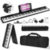 Vangoa VDP800 Portable Piano Keyboard, Folding Piano 88 Key Full Size Electric Keyboard Piano with MIDI Bluetooth, Foldable Piano Travel set with Headphones Carry-Bag for Adults, Beginners, Kids