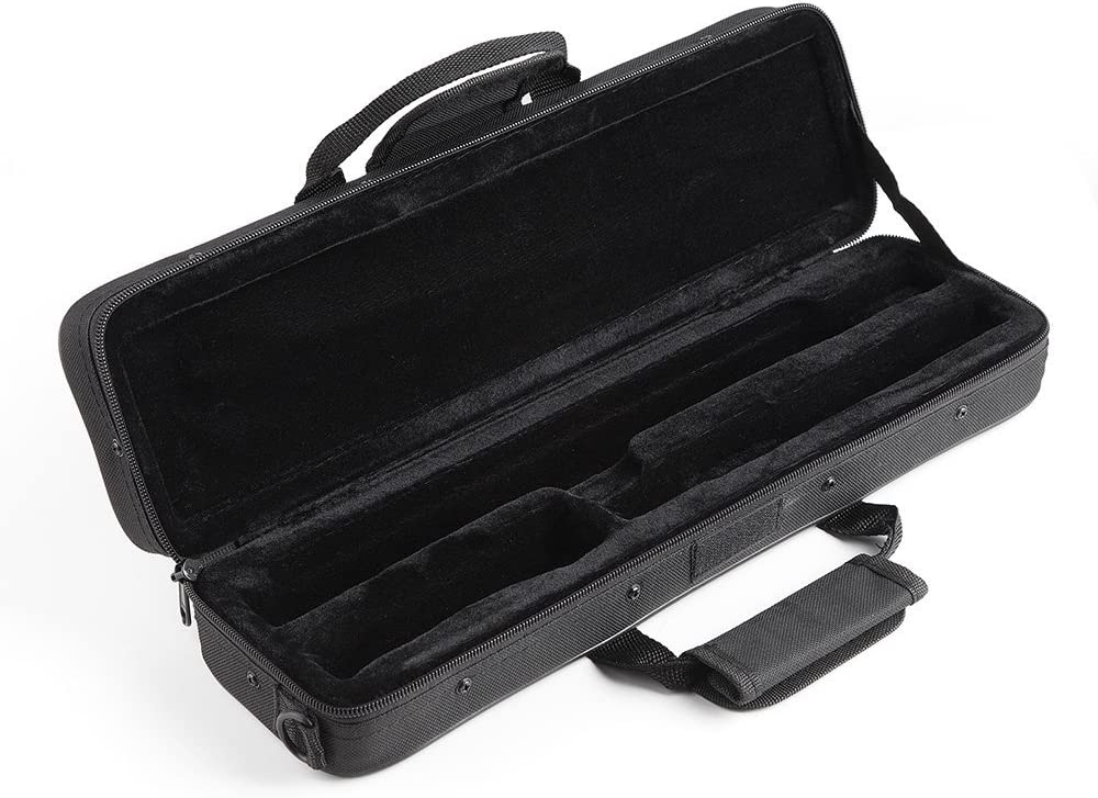 Ranloesa Premium Lightweight Flute Case with Adjustable Shoulder Strap,  Waterproof Pro Flute Carrying Case for 16 & 17 Keys, Portable Slim Flute  Backpack & Handbag, black : : Musical Instruments & DJ