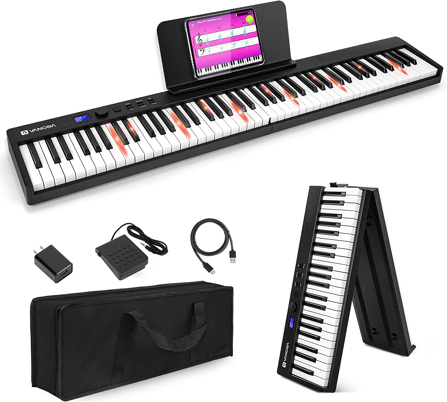 Zhruns 61 key electric keyboard - The Keyboard Piano Shop