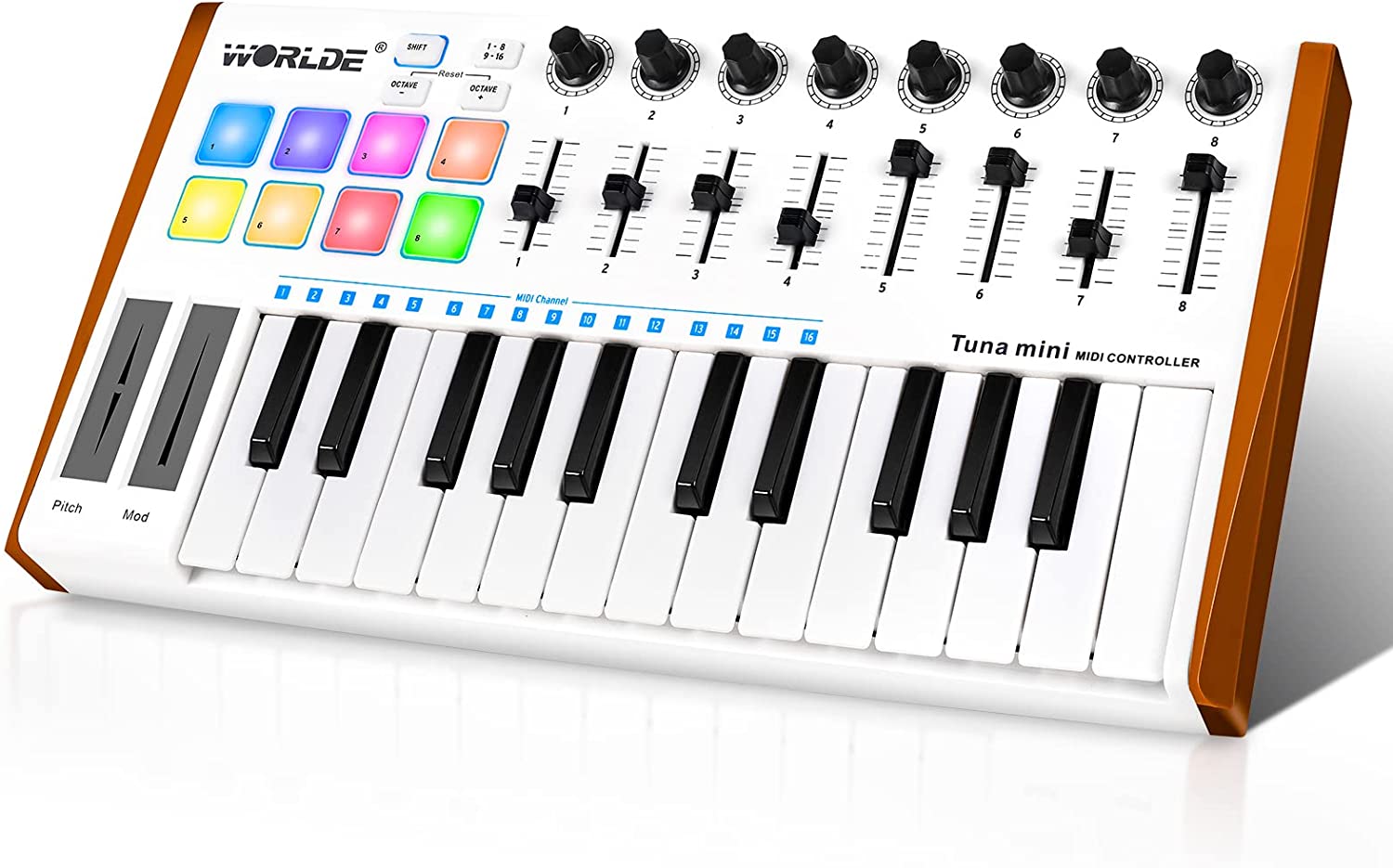 🇺🇸]Vangoa Worlde MIDI Keyboard Controller 25 Keys
