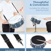 [available on Amazon]Vangoa Blue Snare Drum Set with Stand for Student 14"X 5.5"