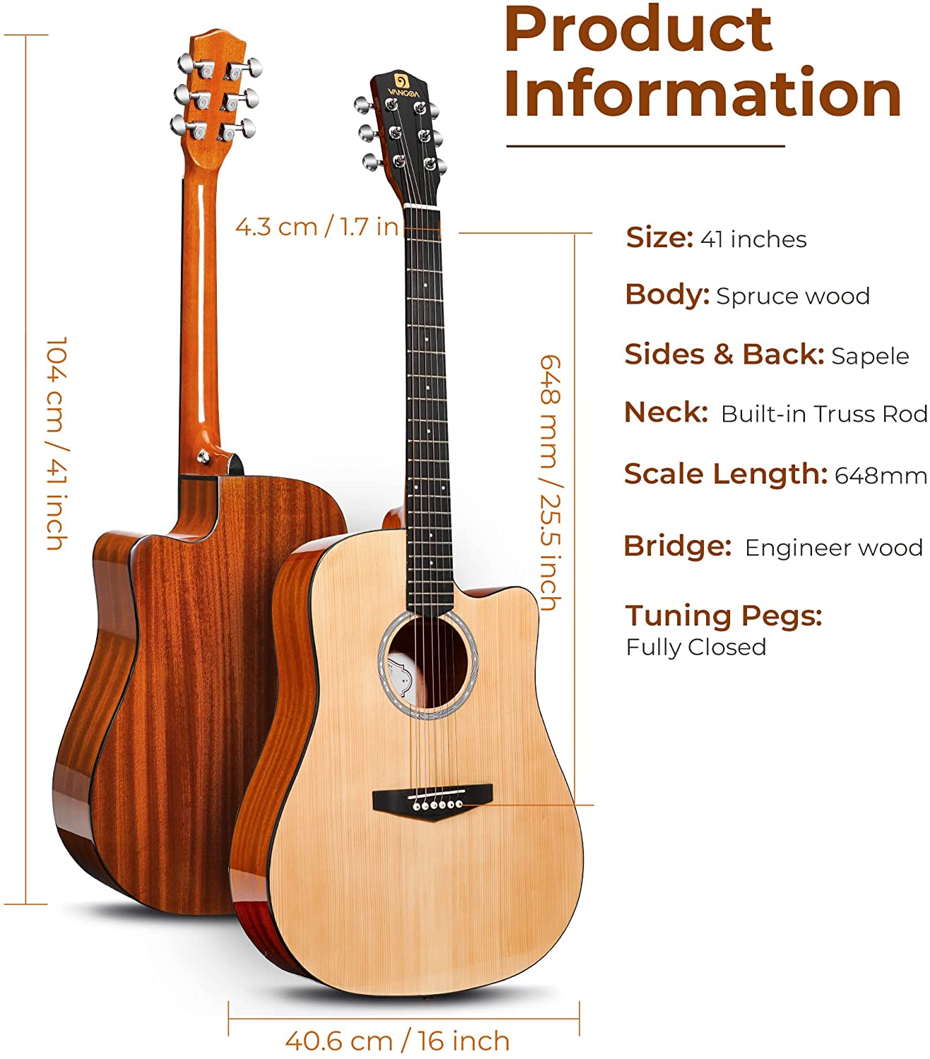 Guitare 4/4 - La Guitare de Taille Standard