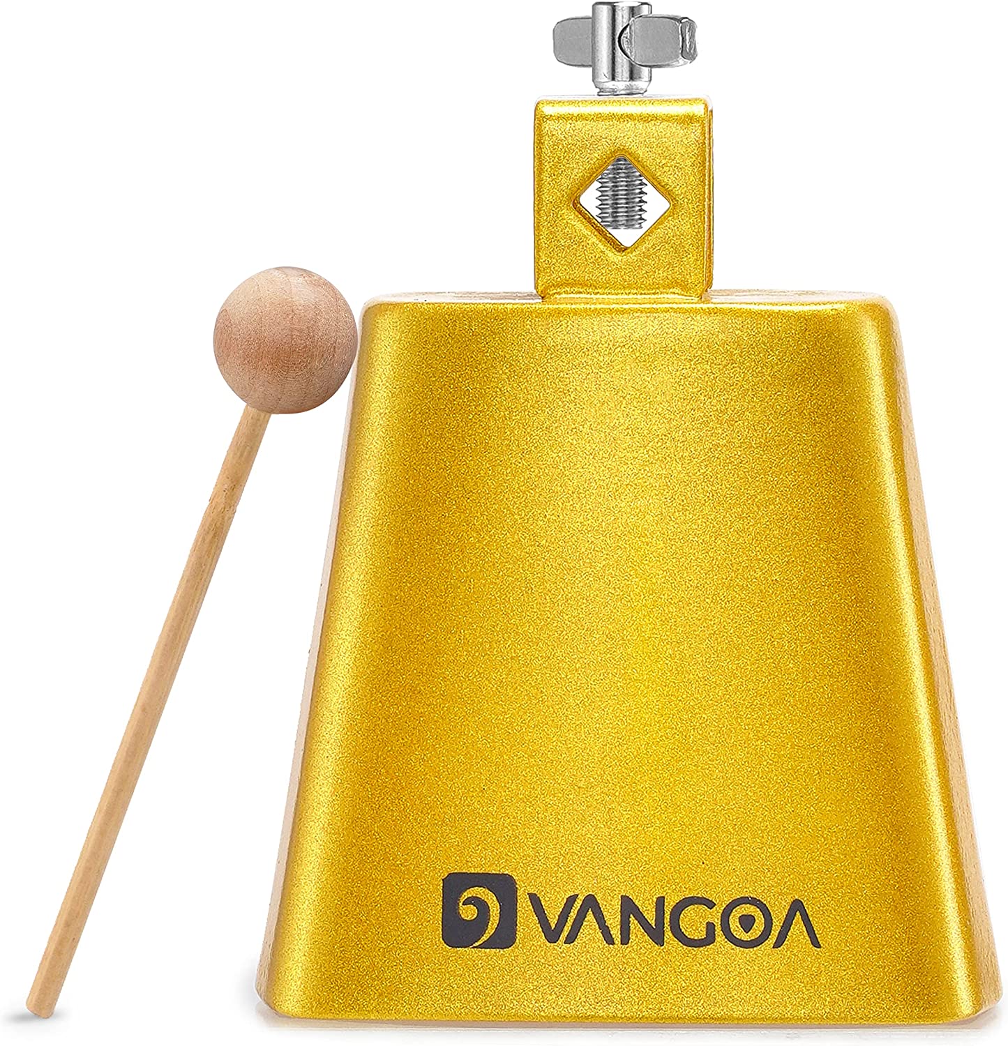 available on ]Vangoa 5 Inch Cow Bell With Mallet Beater Sticks