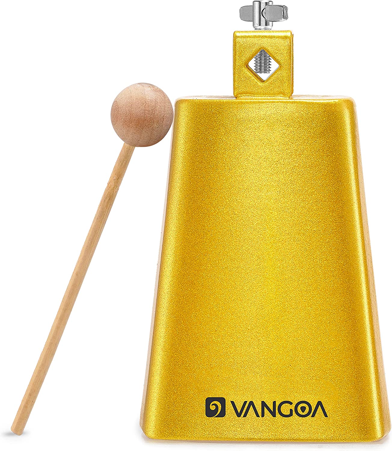 available on ]Vangoa 7 Inch Cow Bell With Mallet Beater Sticks